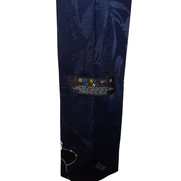 Vintage‎ Looney Tunes Silk Necktie Tie Warner Bros 1995 - Picture 3 of 3